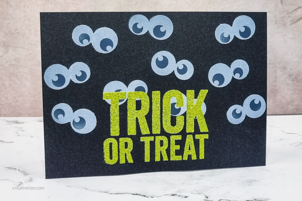 Funny Eyes Halloween Card - Trick or Treat