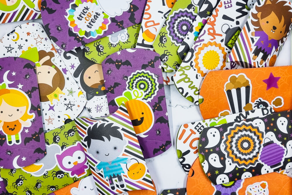a lot of halloween gift bags