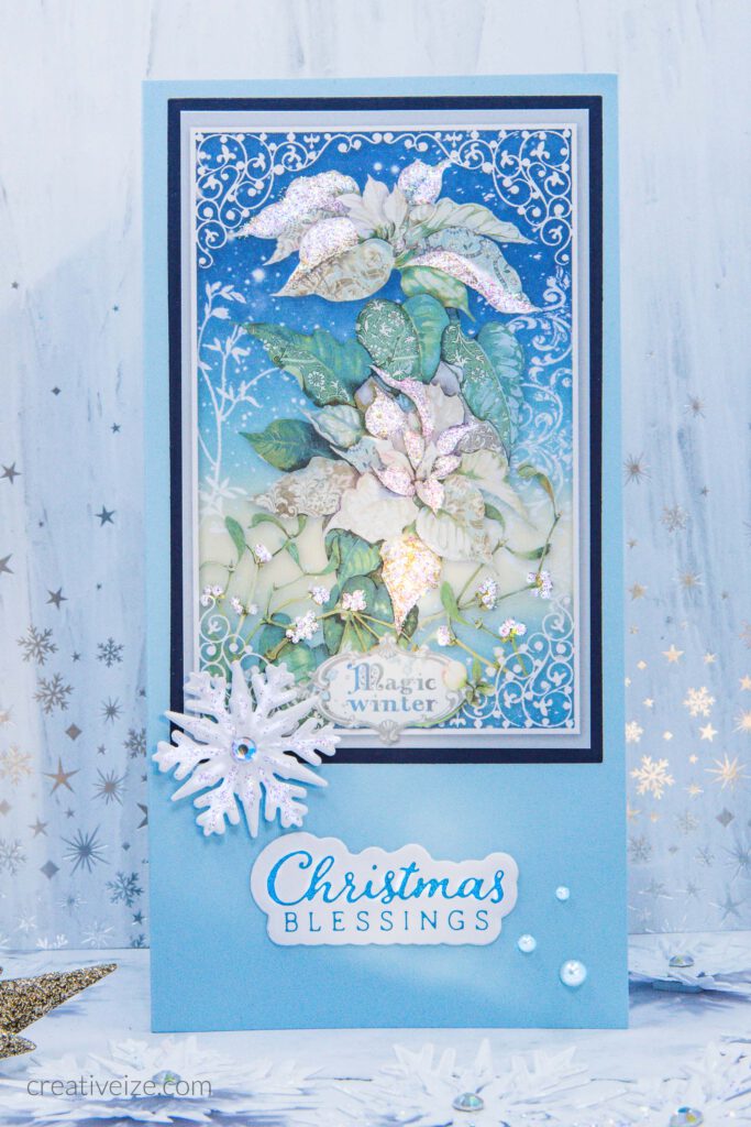 Christmas Card - Winter Tales Poinsettia