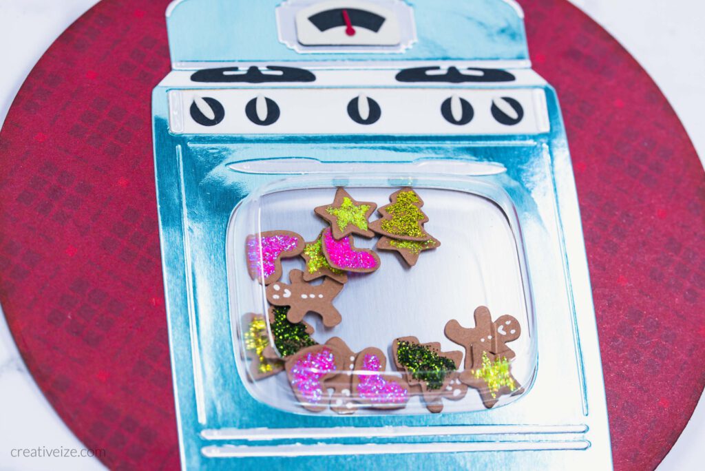 Tim Holtz Sizzix Retro Oven - Detail cookies